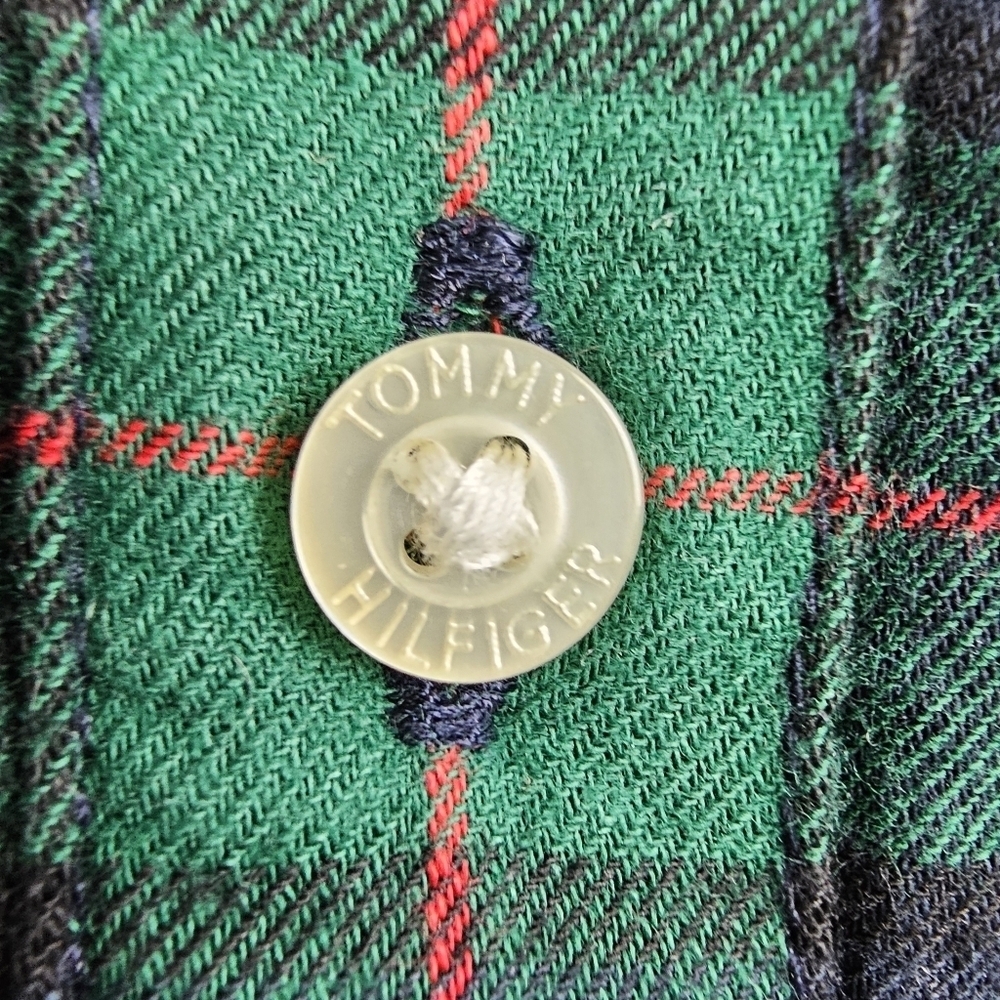 Tommy Hilfiger Plaid 1/2 Button Front Pullover Shirt NWT - Picture 7 of 10